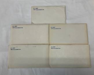 (5) UNC US MINTS 1977-81