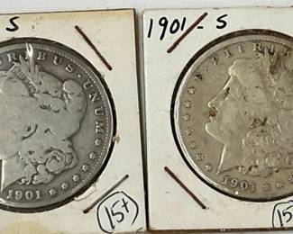 1901 S MORGAN SILVER DOLLARS