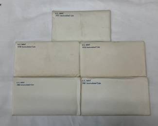 (5) UNC US MINTS 1977-81