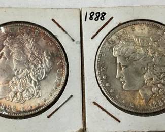 1888 MORGAN SILVER DOLLARS