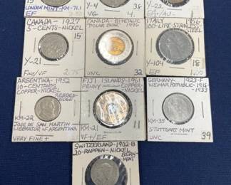 LOT OF 10 PENNIES/NICKELS