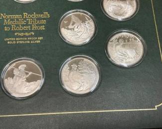 SILVER NORMAN ROCKWELLS MEDALLIC TRIBUTE