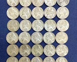 1942-1945 35% SILVER JEFFERSON NICKELS