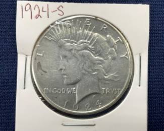 1924-S PEACE SILVER DOLLAR