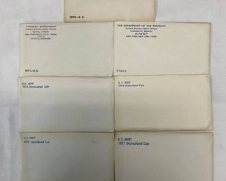 (7) UNC US MINT SETS 1970-77