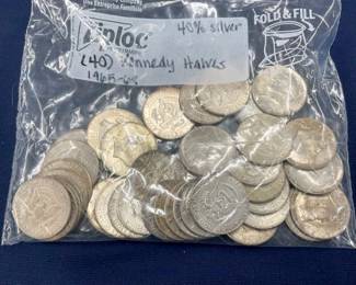 (40) 40% SILVER KENNEDY HALVES