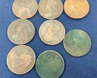 (8) Great Britain PENNIES