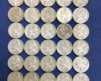 1942-45 35% SILVER JEFFERSON NICKELS