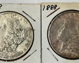 1888 MORGAN SILVER DOLLARS