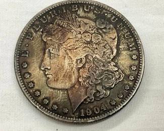 RARE 1904S MORGAN SILVER DOLLAR