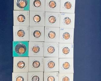 (29) LINCOLN PENNIES/(1) US MINT 1969