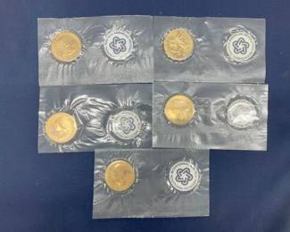 (5) AMERICAN REVOLUTION BIC. PROOF SETS