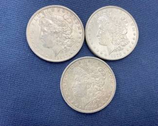 1886-O/1887/1878-S MORGAN SILVER DOLLARS