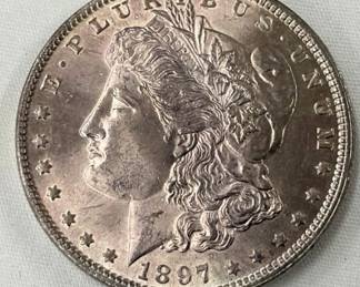 1897 MS 65 MORGAN SILVER DOLLAR