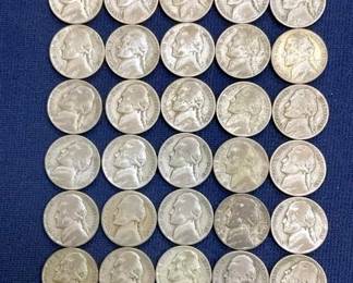 1942-45 35% SILVER JEFFERSON NICKELS