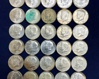 1965-69 40% SILVER KENNEDY HALVES