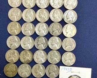 1942-45 35% SILVER JEFFERSON NICKELS