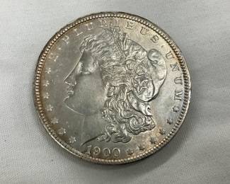 1900 MORGAN SILVER DOLLAR