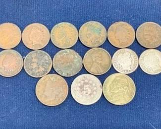 (23) VAIROUS PENNIES/DIMES/NICKELS