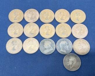 (16) FOREIGN LG CENT PENNIES 1896-1966