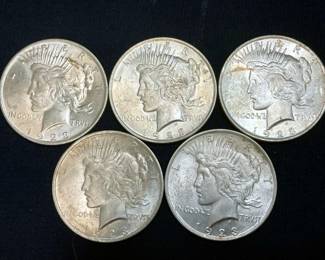 1923 PEACE SILVER DOLLARS