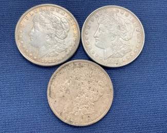 (3) 1921 MORGAN SILVER DOLLARS