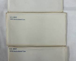 (3) UNC US MINTS 1977-79