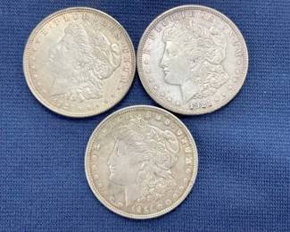 (2) 1921/1921-D MORGAN SILVER DOLLARS