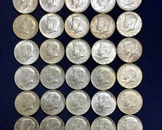 1969 40% SILVER KENNEDY HALVES