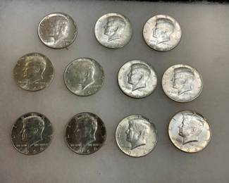 11- 1964 SILVER KENNEDY HALVES