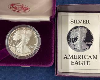 1987 SILVER AMERICAN EAGLE UNC