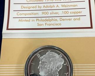 SILVER 1916-45 MERCURY DIME MINT