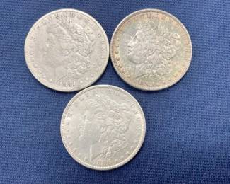 1881/1896/1884 MORGAN SILVER DOLLARS