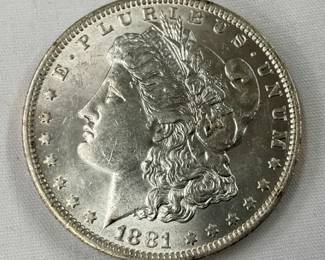 RARE 1881 MS 65 MORGAN SILVER DOLLAR