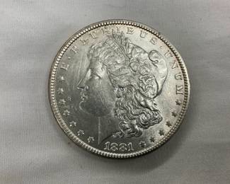 1881 MORGAN SILVER DOLLAR