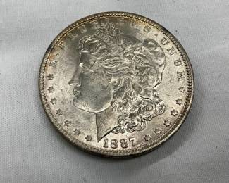 1887 MS-65 MORGAN SILVER DOLLAR