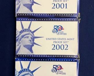 2001-2003 SILVER QUARTERS PROOF SETS