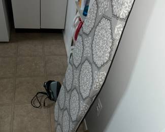 Ironing board and iron