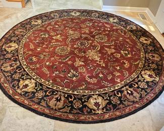 1 of 2 pictures - Round handmade rug by Ramya