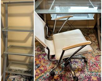 office desk and shelve