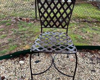 Wrought iron chair