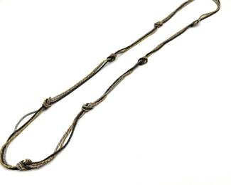 Vintage TriColor Knot Chain Necklace