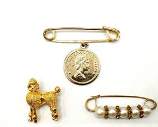 Vintage Brooch Pin Set