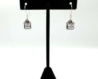 Silpada Sterling 925 CZ Dangle Earrings