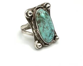 Vintage Sterling Turquoise Ring