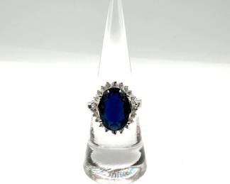Avon 125th Anniversary Princess Sapphire Ring