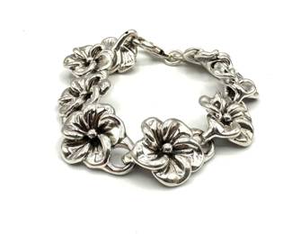 Sterling 925 Floral Bracelet