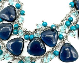 Blue Beaded Necklace