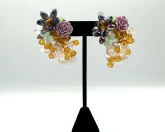 Beaded Statement Earrings