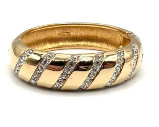 Vintage Swarovski Hinged Bangle Bracelet